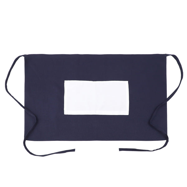 Adult Waist Apron with Pocket - Blue