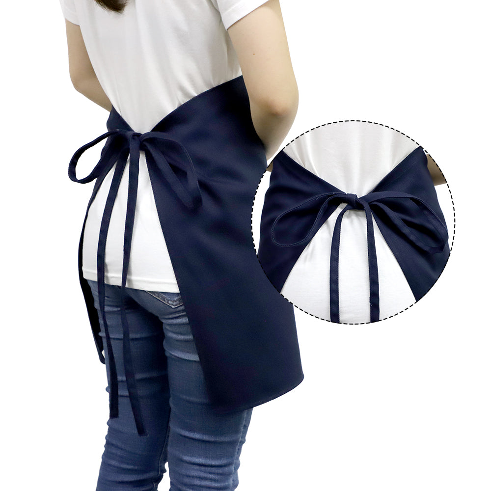 Adult Waist Apron with Pocket - Blue
