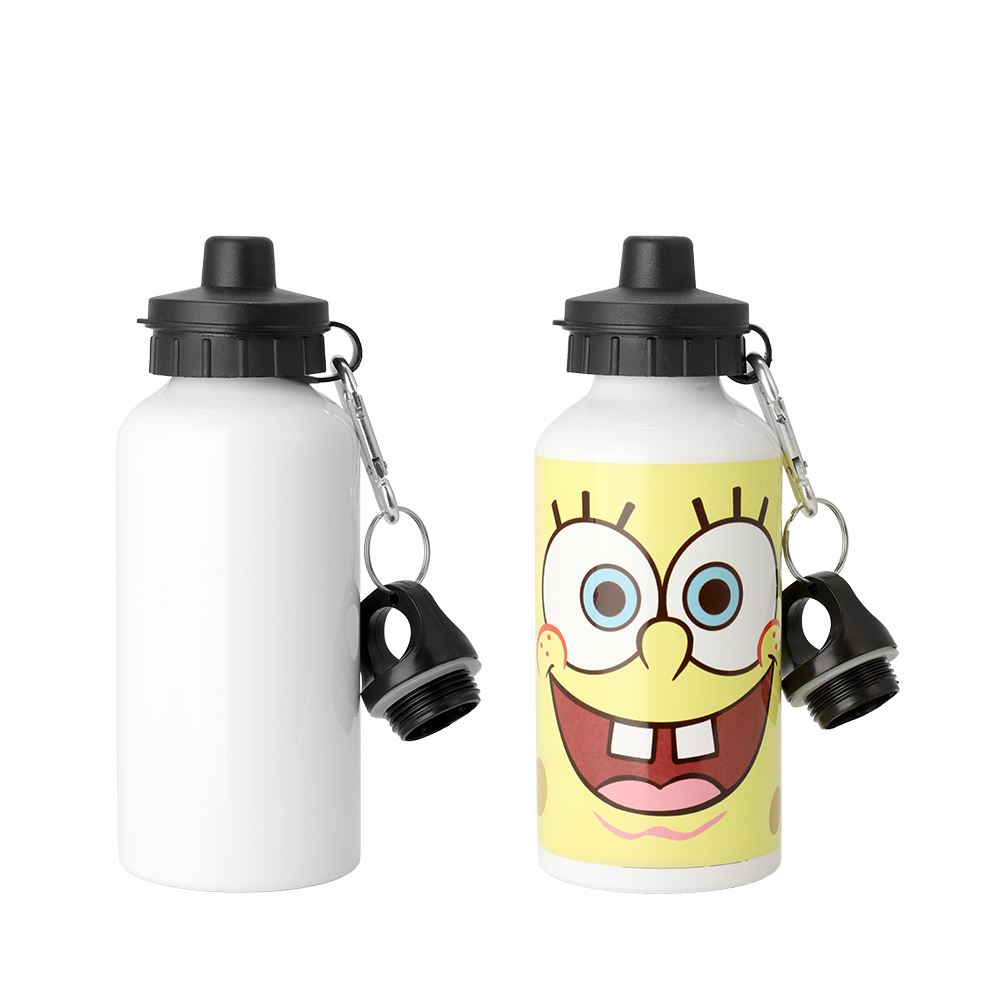 Aluminium Water Bottle 400ml White