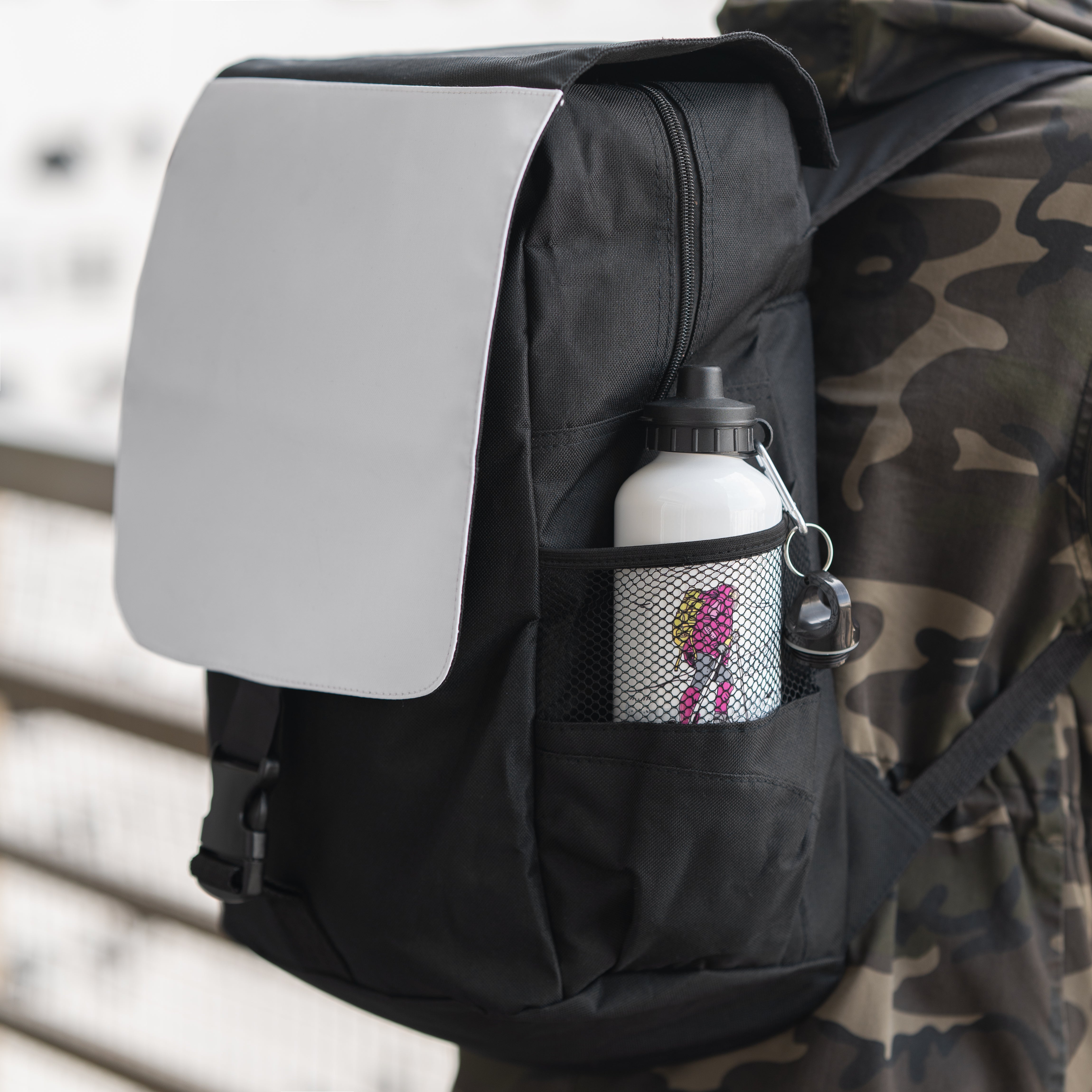 Aluminium Water Bottle 400ml White