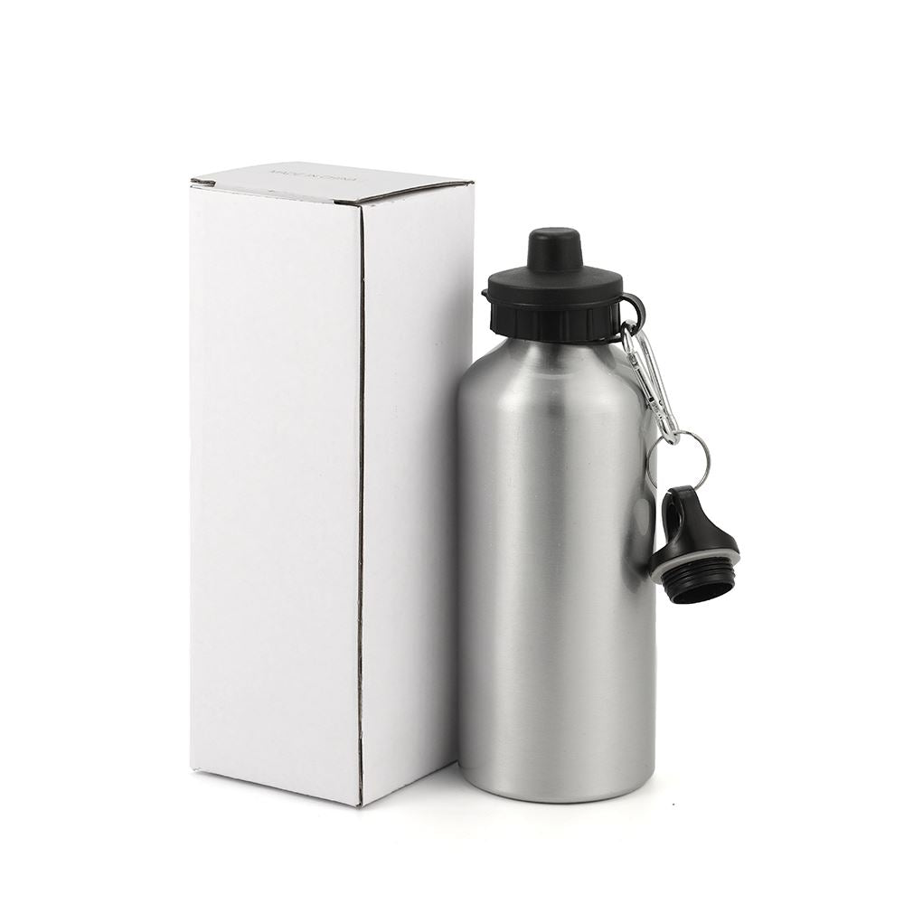 Aluminium Water Bottle 500ml Silver sublimation blanks