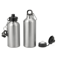 Aluminium Water Bottle 500ml Silver sublimation blanks