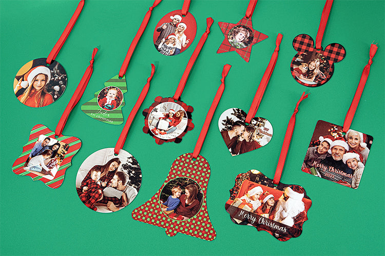 Aluminium Xmas Decoration - Double Sided - Bell