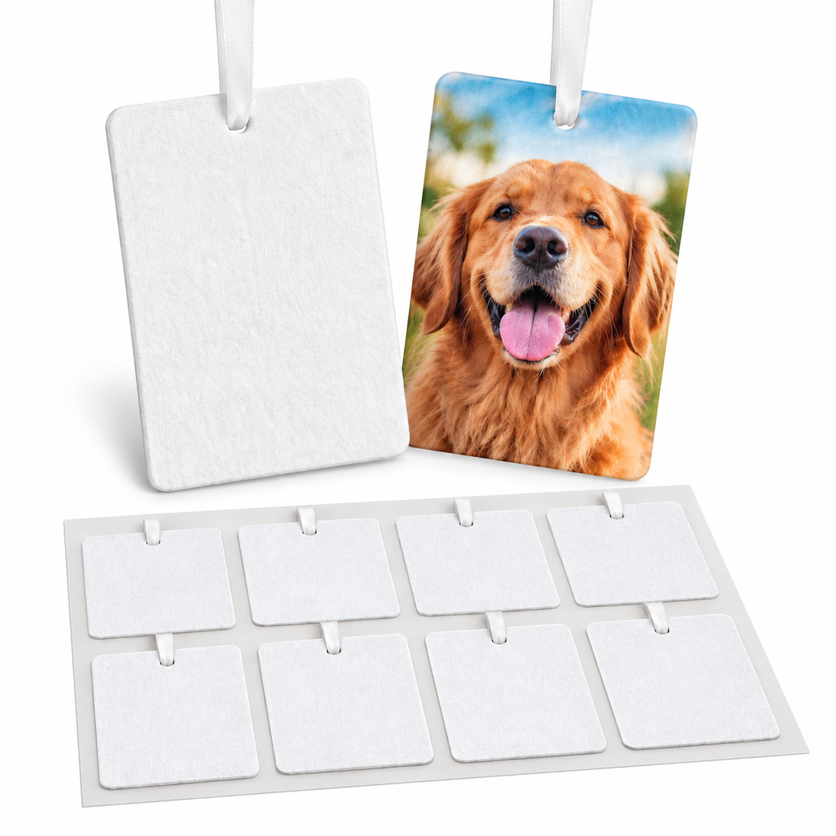 Felt Air Freshener - Rectangle - Sheet of 8
