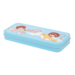 Blue Stationary metal tin