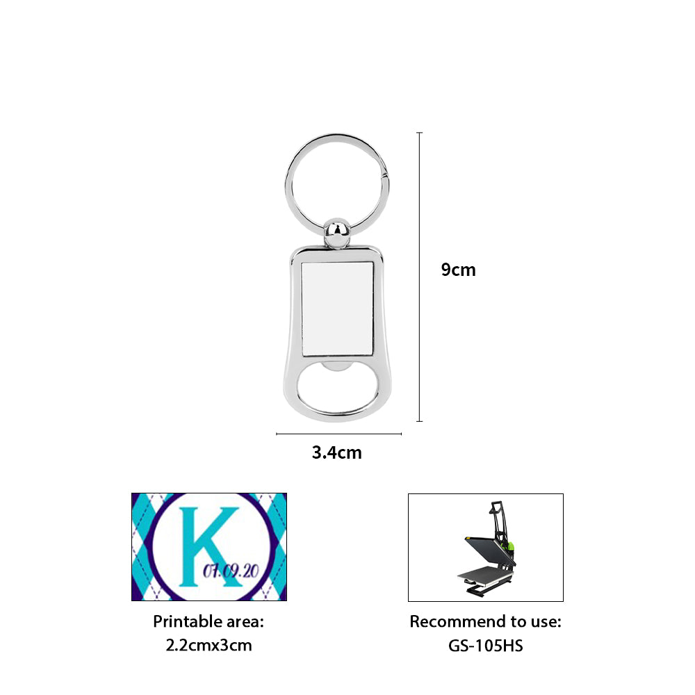 Bottle Opener Metal Keyring