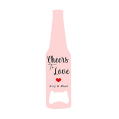 Bottle Shaped bottle opener - White