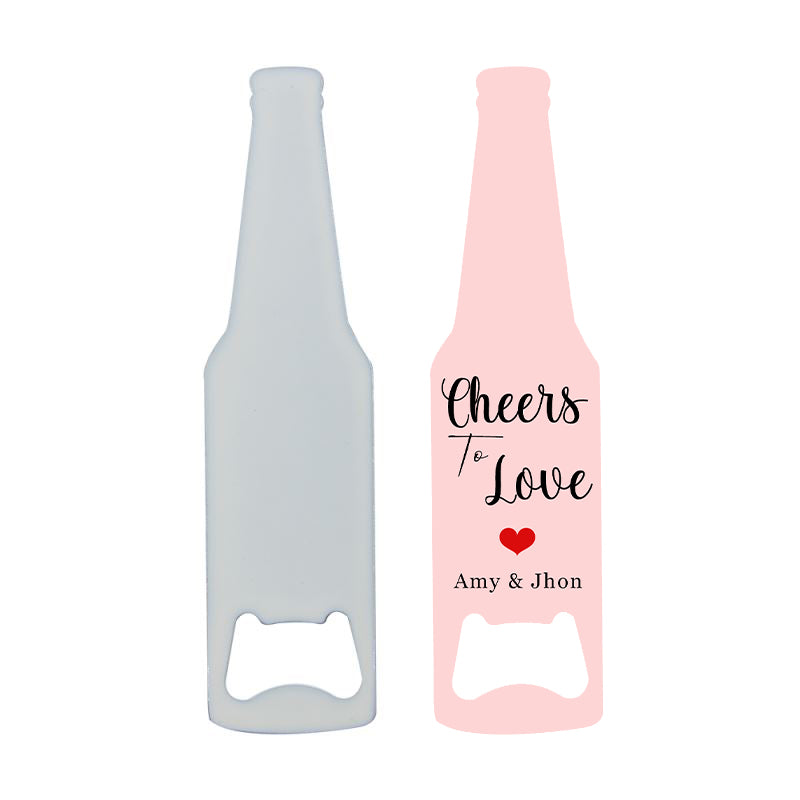 sublimation blank stainless steel white bottle opener