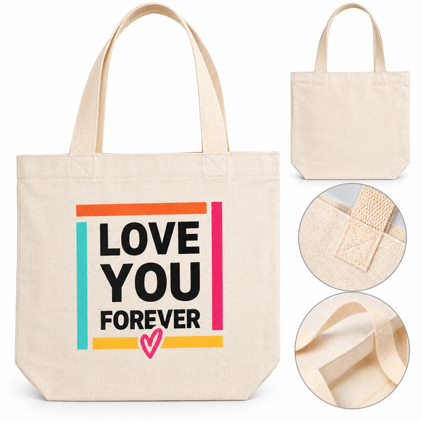 Linen tote bag - 39 x 36 cm
