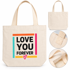 Linen tote bag - 39 x 36 cm