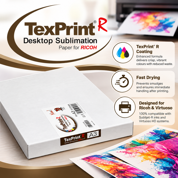 TexPrint R® A3 Desktop Sublimation Paper for Ricoh – 110 Sheets