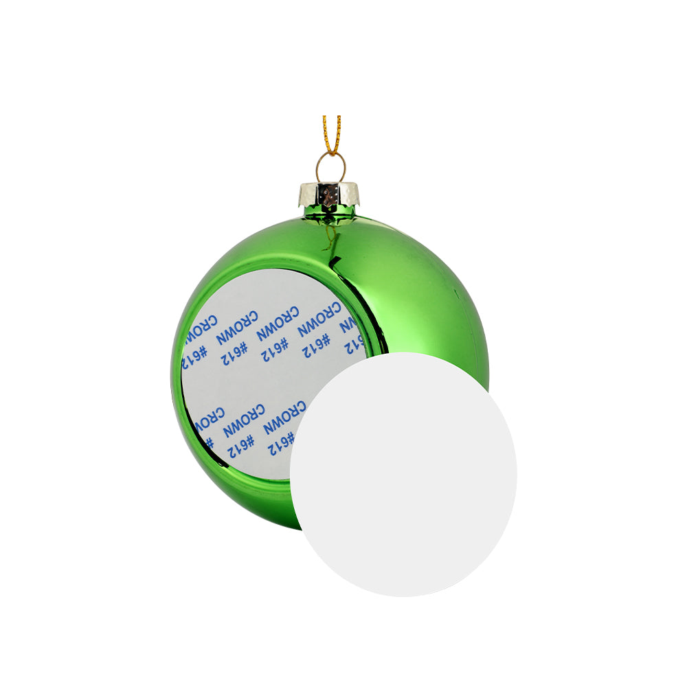 Christmas bauble - Green sublimation blanks