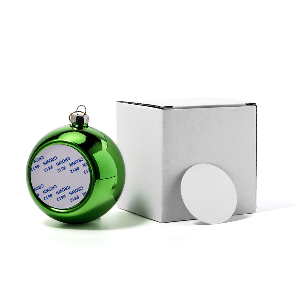Christmas bauble - Green sublimation blanks