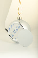 Christmas bauble - Silver