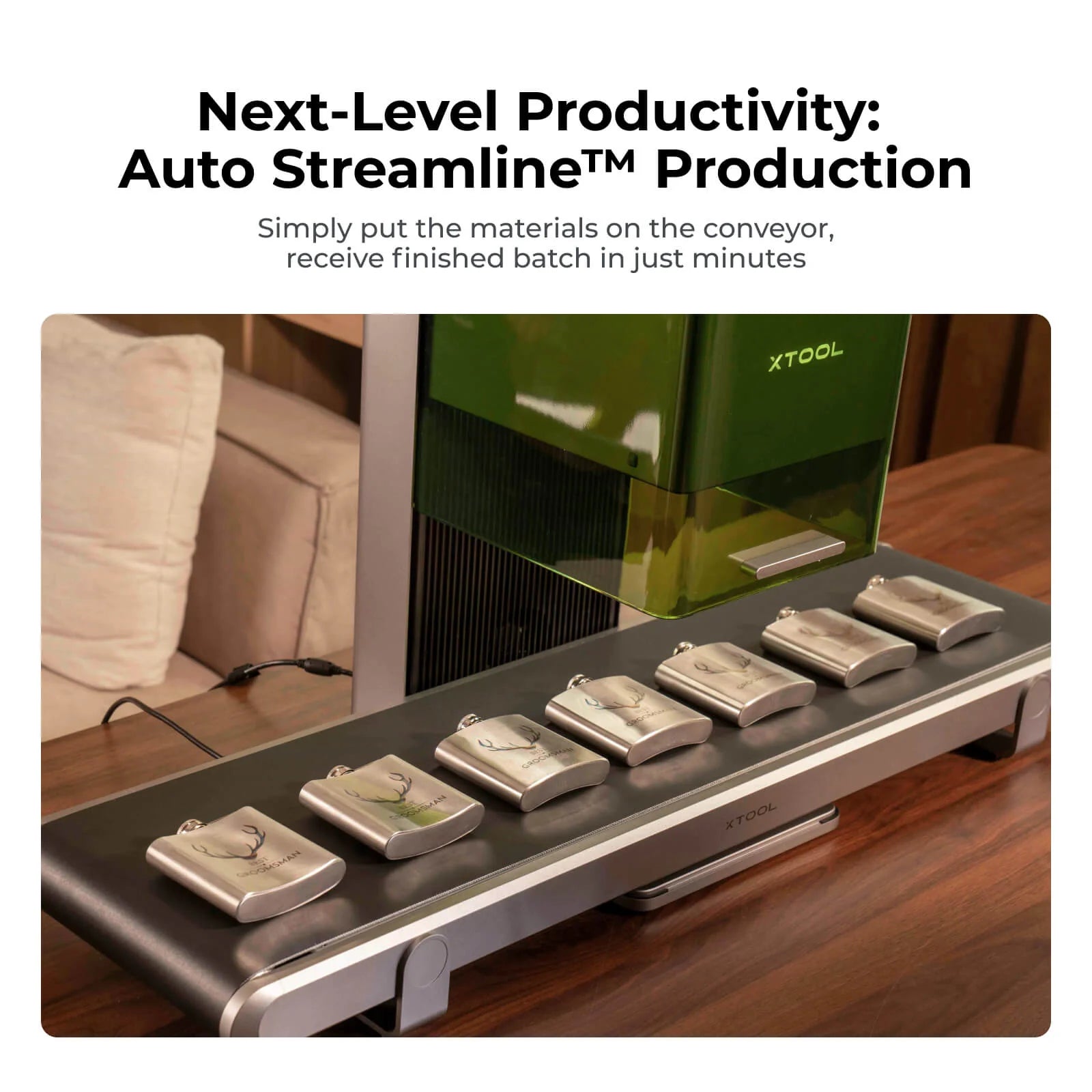 xTool F1 / F2 Ultra - Auto Streamline™ Conveyor