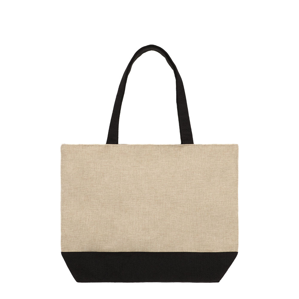 Dark Linen Shopping Bag With Black Base 36 x 48