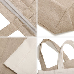 Sublimation Dark Linen Yoga Tote Bag