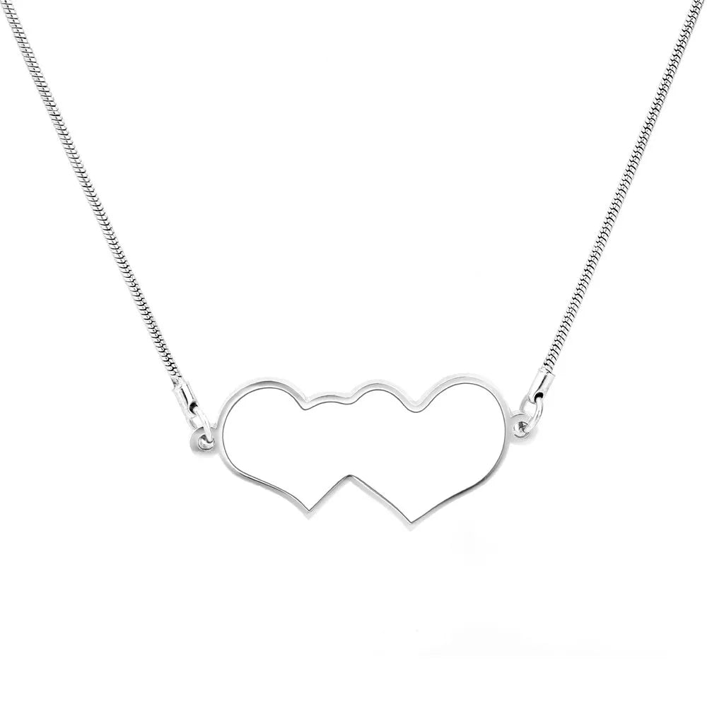 Double Love Heart Necklace