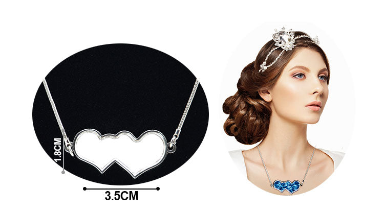 Double Love Heart Necklace