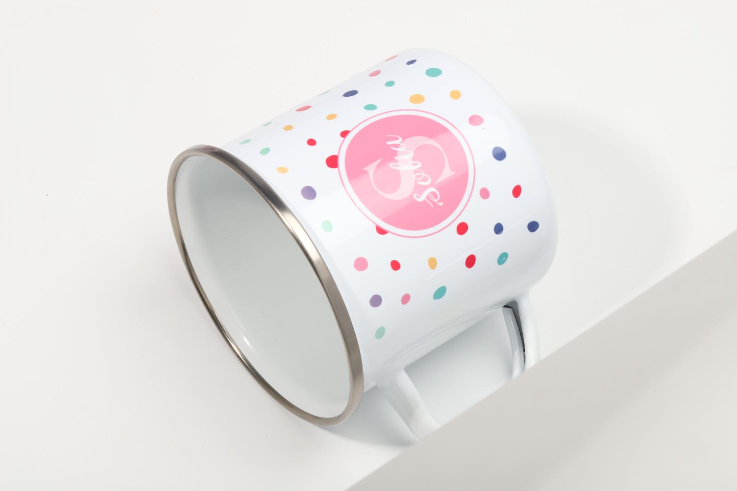 Enamel 12oz Photo Mug + Gift box