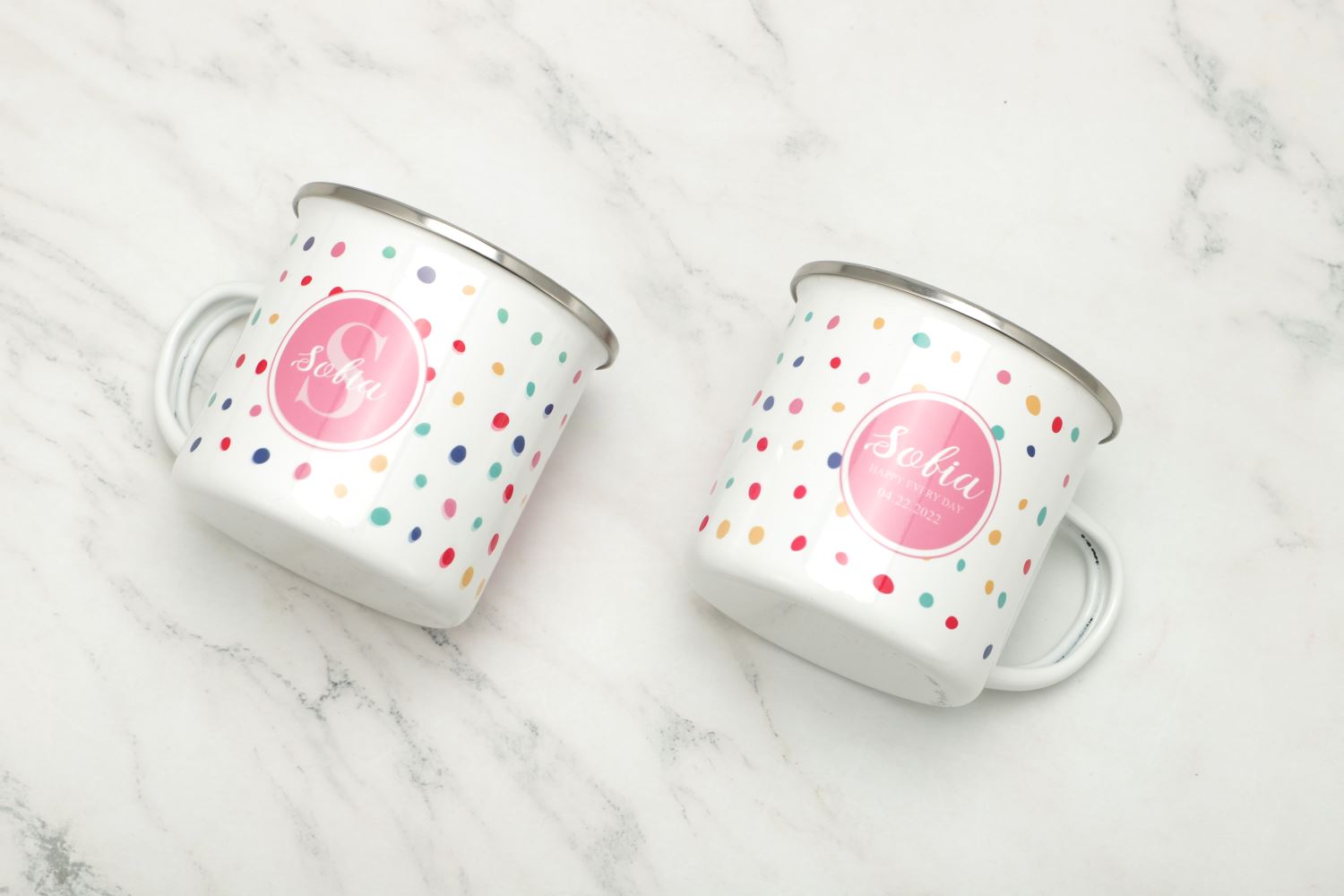 Enamel 12oz Photo Mug + Gift box