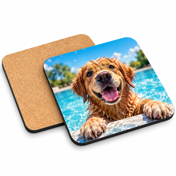 UniSub Square Cork Backed Coaster