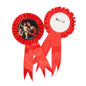 10x Rosette - Red - 58mm Badge