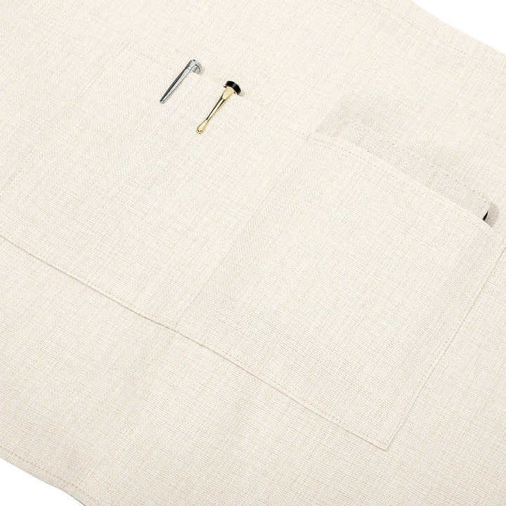 Linen Adult Waist Apron with Pocket