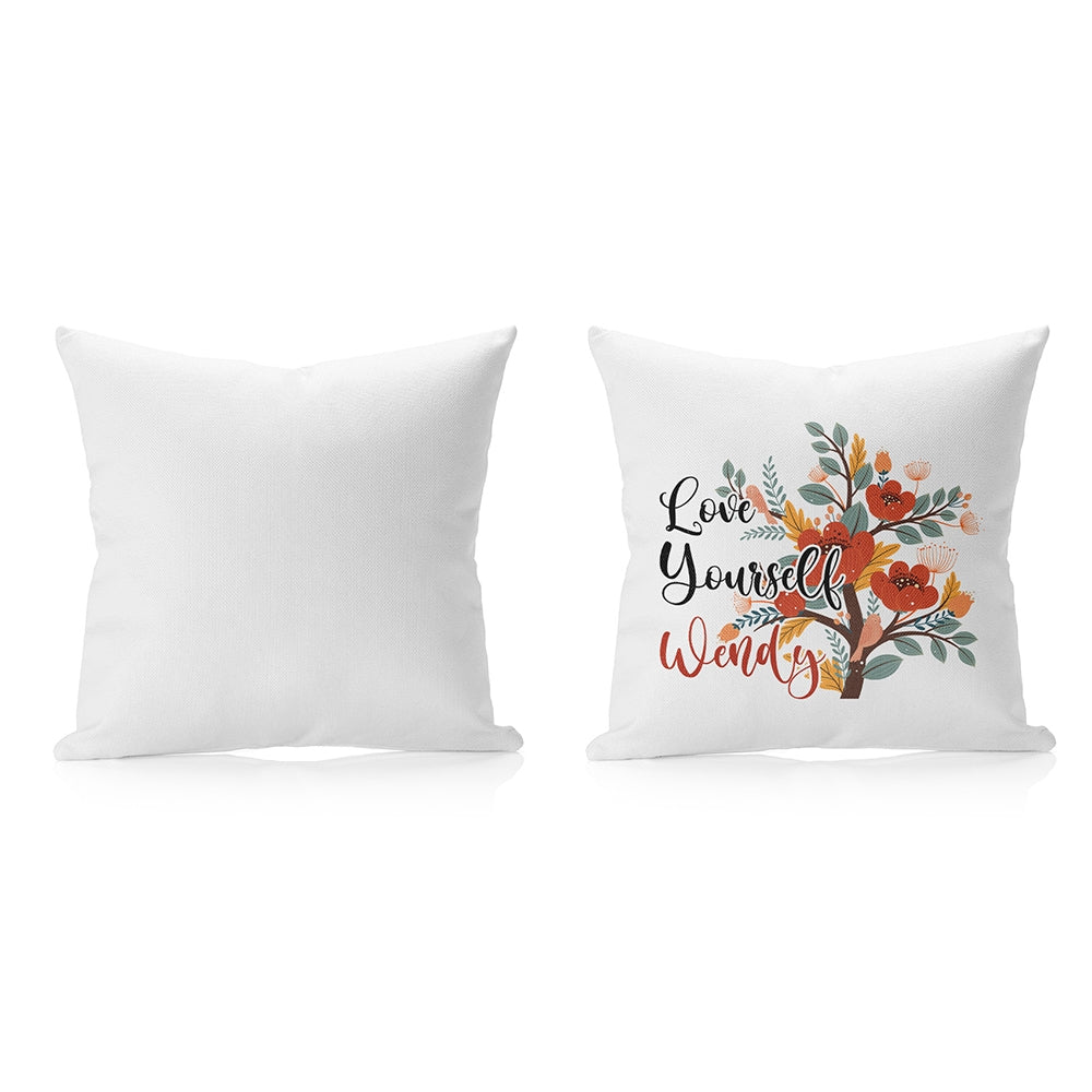 Linen Cushion Cover White 40 x 40