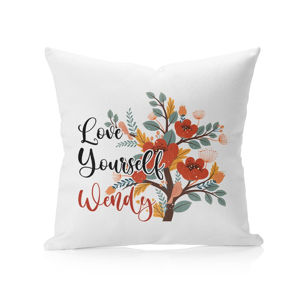 Linen Cushion Cover White 40 x 40