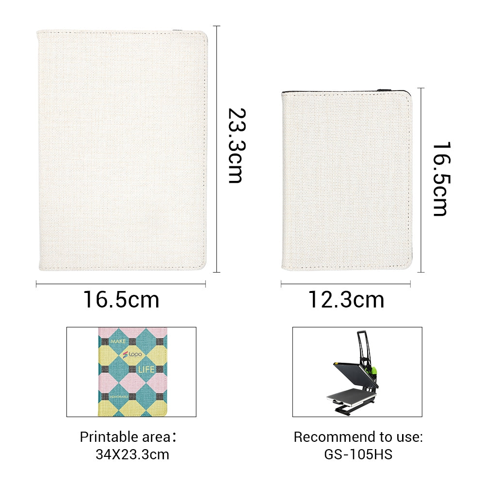 Linen Notepad A6 - Plain paper
