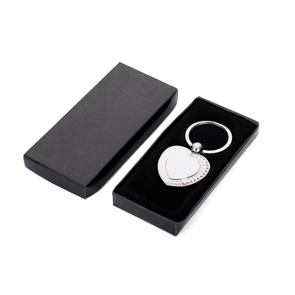 Love heart Metal Keyring
