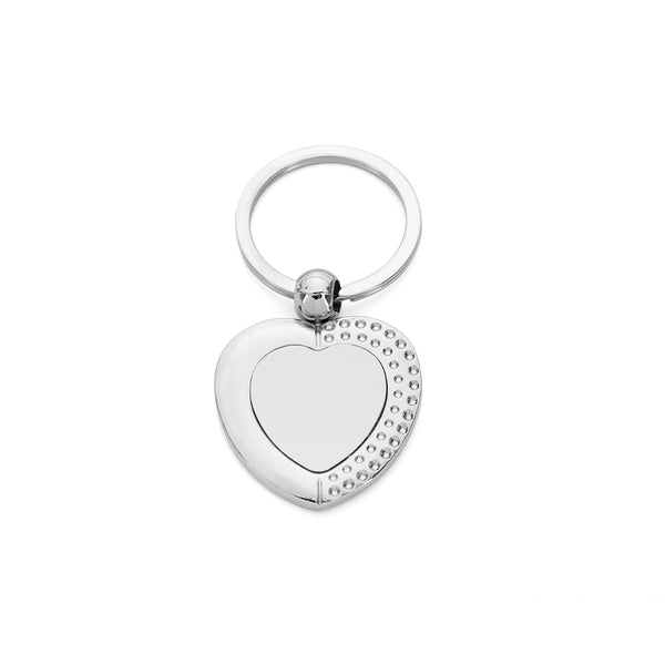 Love heart Metal Keyring