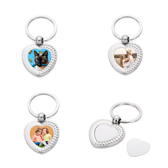 Love heart Metal Keyring