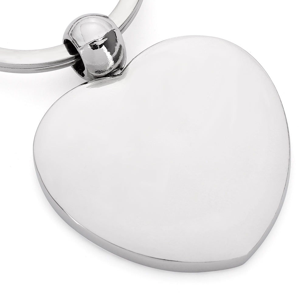 Love heart Metal Keyring