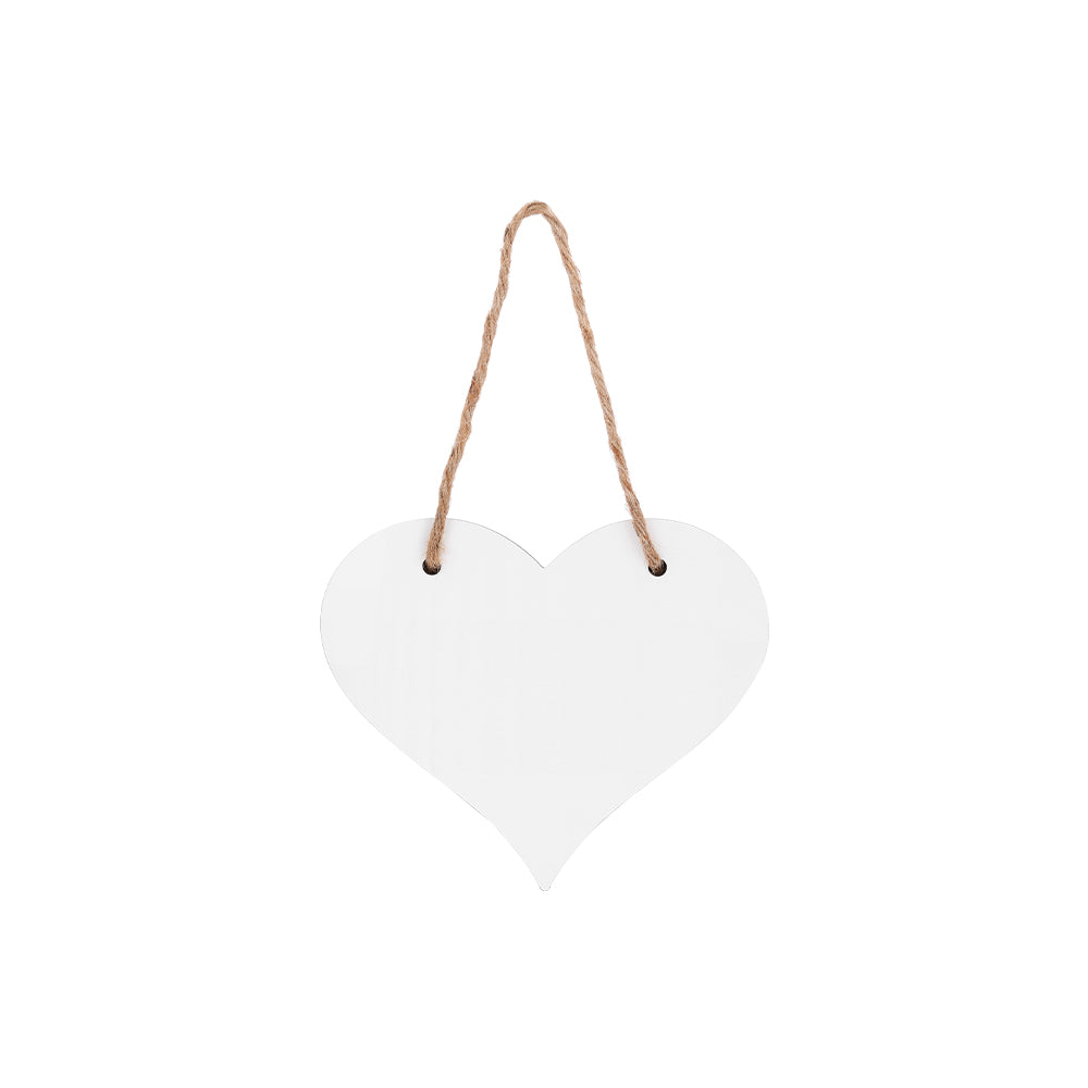 MDF Love Heart Plaque - Single side printable