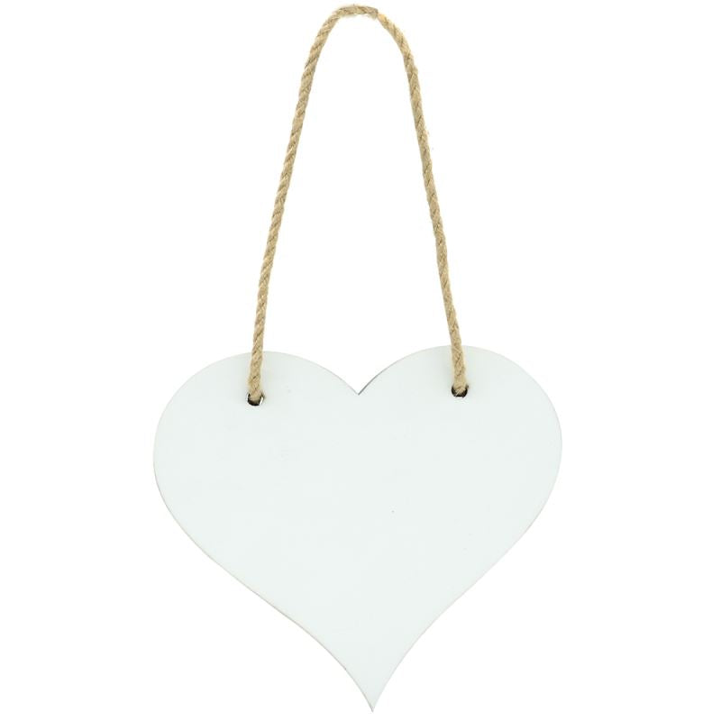 MDF Love Heart Plaque blank