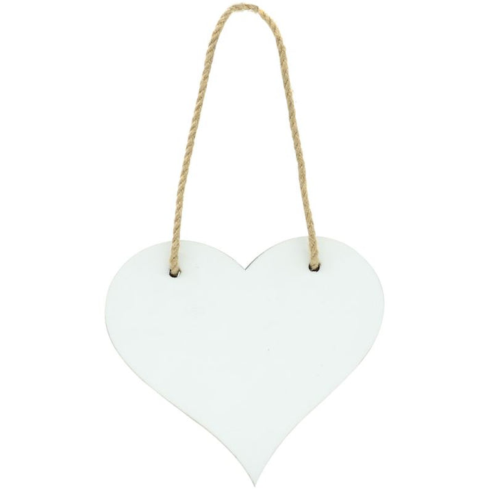 MDF Love Heart Plaque blank