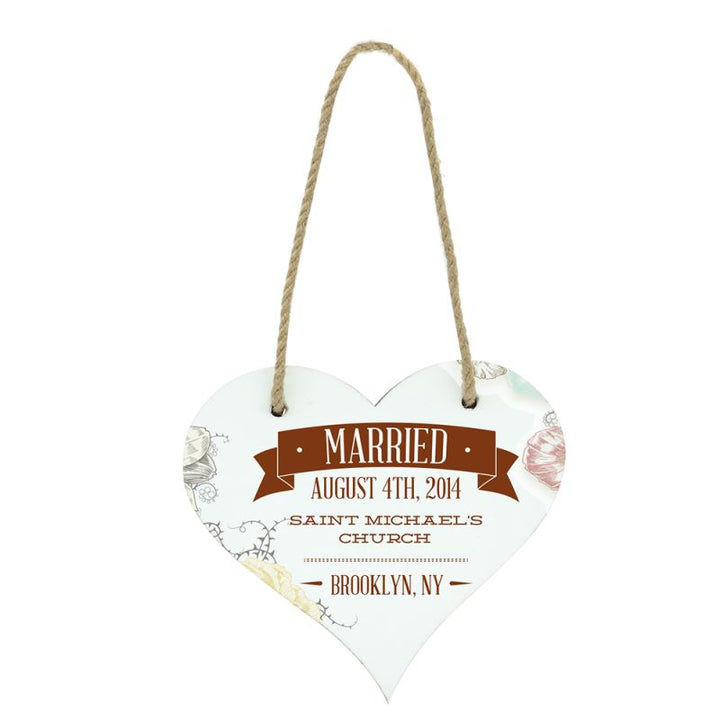 MDF Love Heart Plaque blank