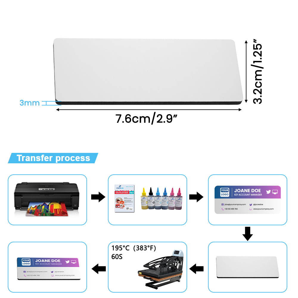 MDF  Name Badge with magnet