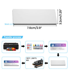 MDF  Name Badge with magnet