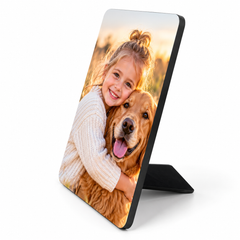 Dino MDF Photo Panel  5 x 7 with easel sublimation blanks