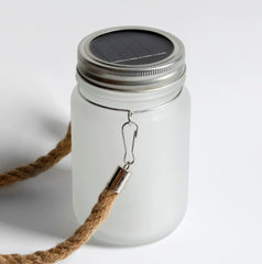 Mason Jar with Solar Powered Lights - Clear