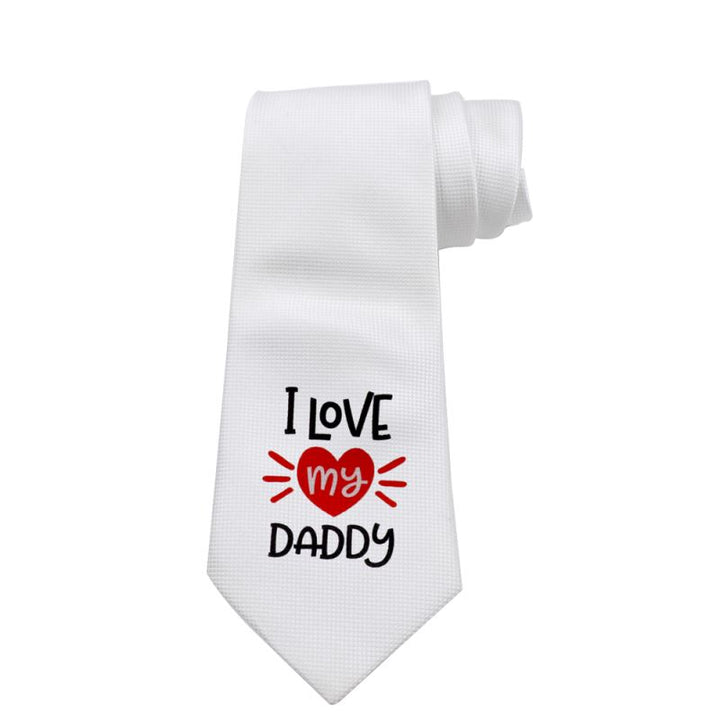 Sublimation Mens White Tie with Gift Box Dad