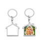 Metal Sublimation Keychain - House Shape
