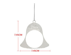 Metal Christmas Bell - Silver