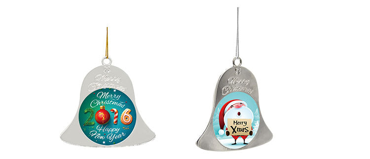 Metal Christmas Bell - Silver