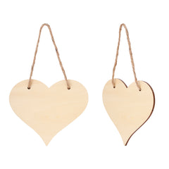 Natural MDF Heart door plaque