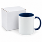 11oz Inner and Handle Colour Mug Navy Blue
