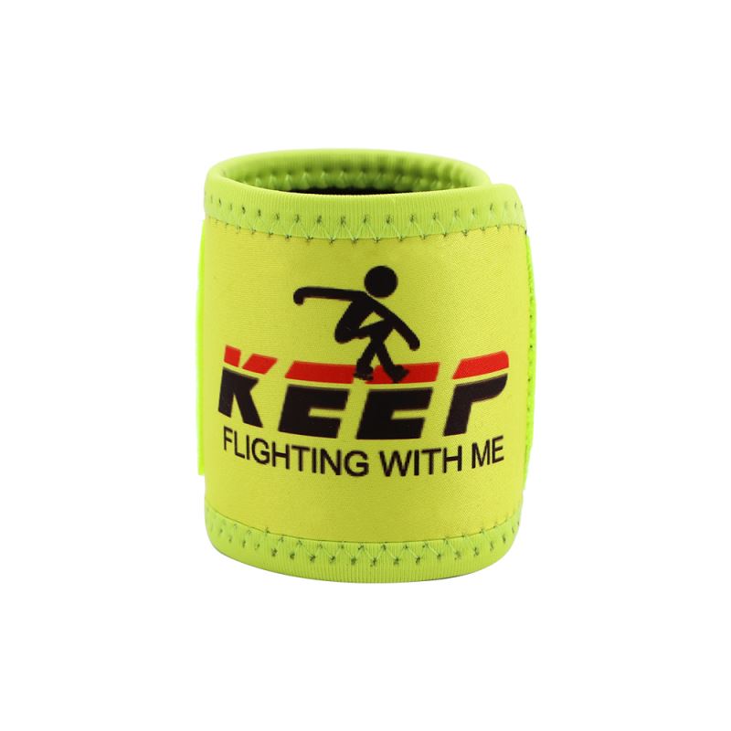 Sublimation blank neoprene green wrist bands pair